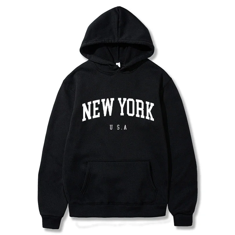 Winter Clothing In New York City - Мужские и женские толстовки с капюшоном