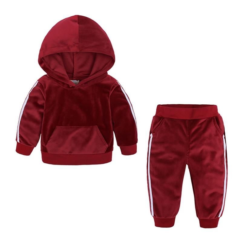 Winter Clothing Activities For Toddlers - Новинка 2023, детский бархатный комплект одежды