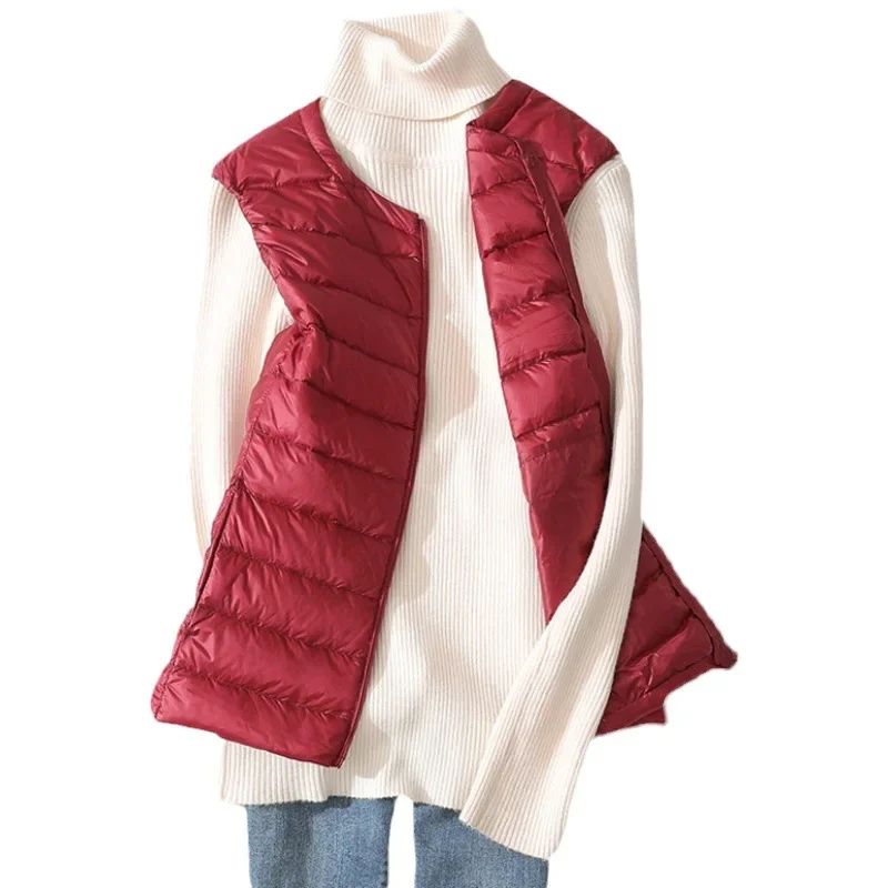 Down Vest Ultralight - Женский пуховик на молнии, без рукавов,