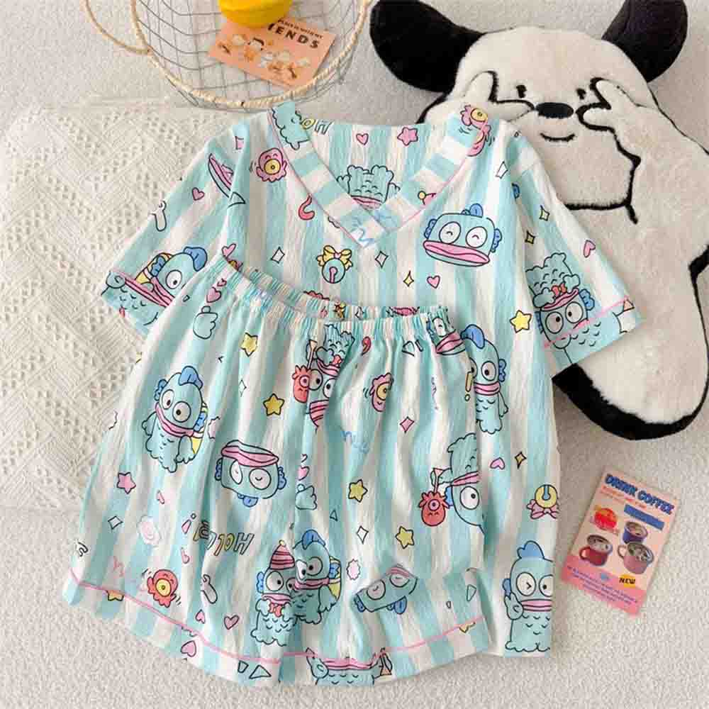 Winter Clothing Stores - Женский пижамный комплект Sanrio Hangyodon, новый