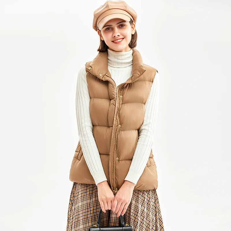 Down Vest Ultralight - 2024, новый женский модный короткий повседневный