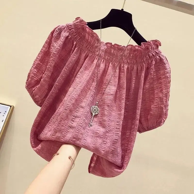 Winter Clothing Kit - Розово-красный повседневный шифоновый пуловер с разрезом