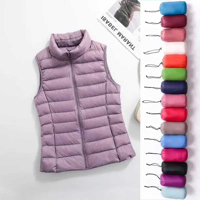 Down Vest Ultralight - Женский жилет 11 цветов, новинка 2023