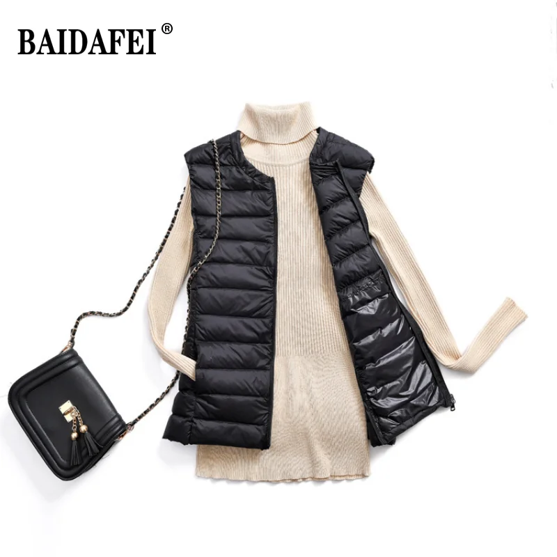 Down Vest Ultralight - Женский повседневный пуховик большого размера 5XL,
