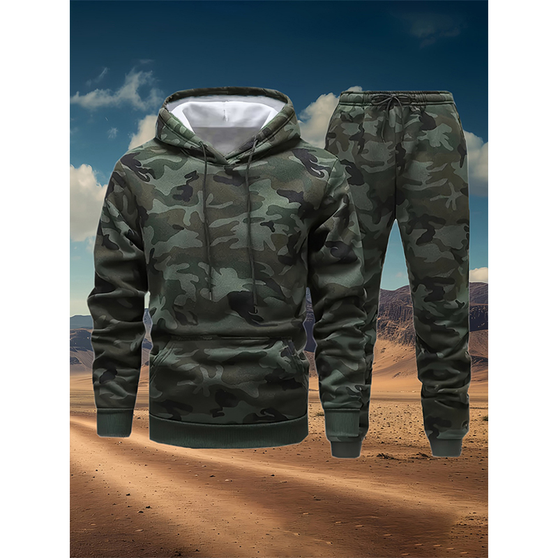Winter Clothing For Woman - Осенние камуфляжные комплекты с 3D-принтом: худи