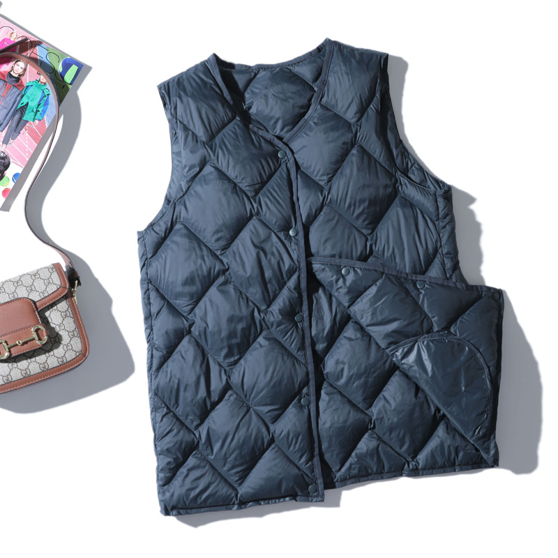 Down Vest Ultralight - 2023 осенне-зимний пуховой жилет без рукавов,
