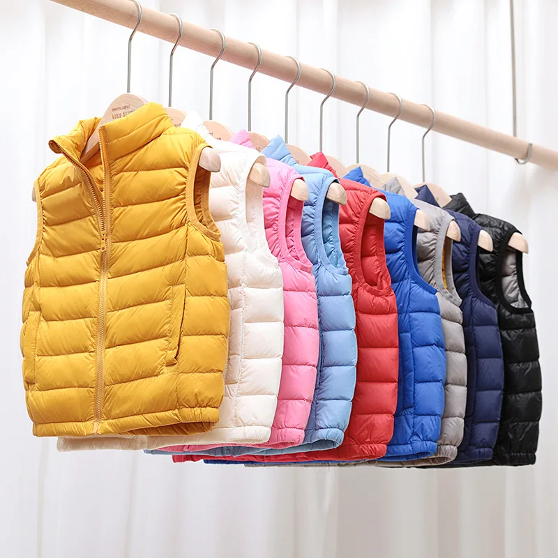 Down Vest Ultralight - Детский жилет, пальто, осень-зима, ультра легкие
