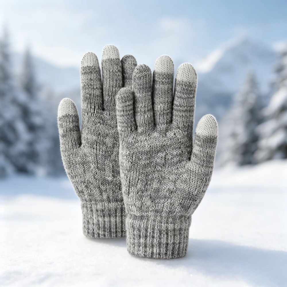 Комплект из 2 предметов: модны – обзор и цена Knit Glove Touch Screen
