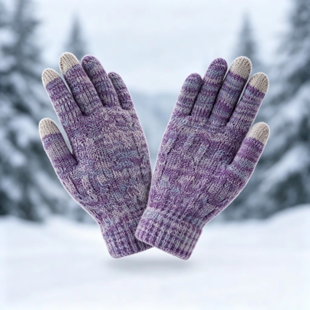 Комплект из 2 предметов: модны – обзор и цена Knit Glove Touch Screen