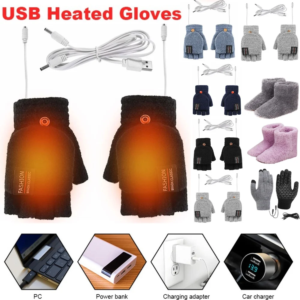 USB перчатки с электрическим п – обзор и цена Knit Glove Touch Screen