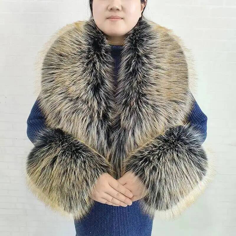 Большой женский шарф из искусс – обзор и цена Winter Clothing Stores