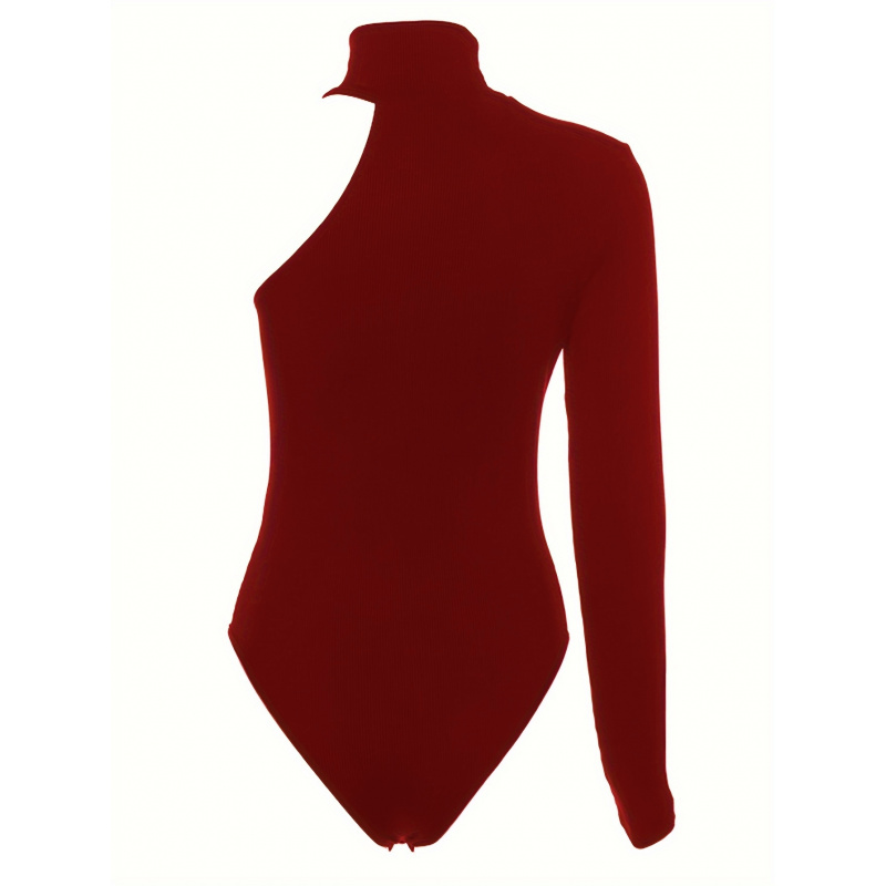 Однотонное асимметричное боди  – обзор и цена Winter Clothing For Woman