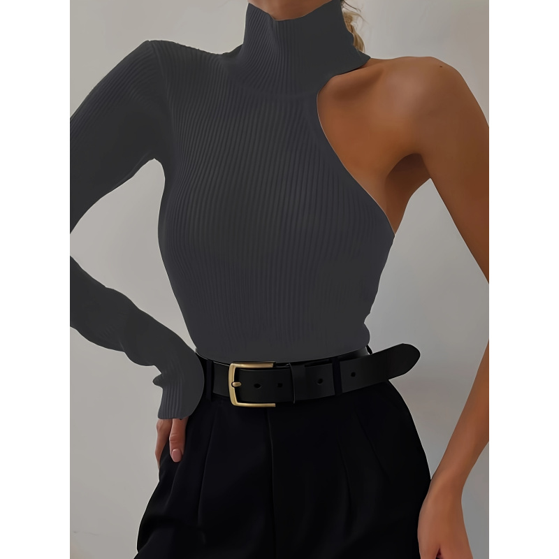 Однотонное асимметричное боди  – обзор и цена Winter Clothing For Woman