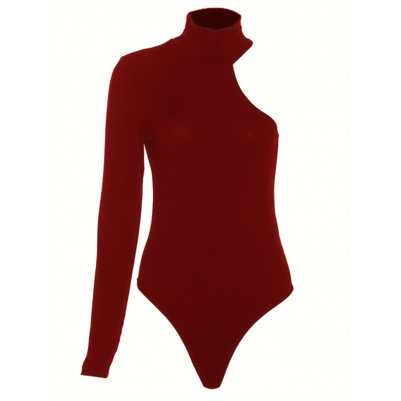 Однотонное асимметричное боди  – обзор и цена Winter Clothing For Woman