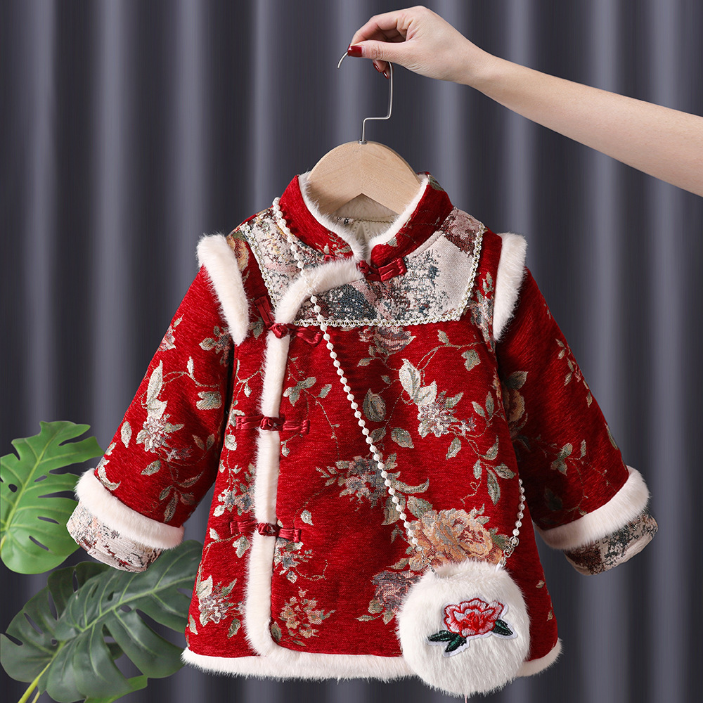 Зимнее платье Hanfu для малень – обзор и цена Winter Clothing Baby Girl