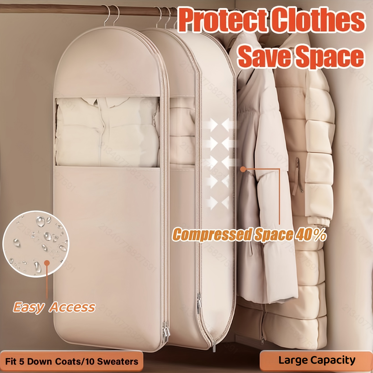 Бежевая компрессионная подвесн – обзор и цена Winter Clothing Storage