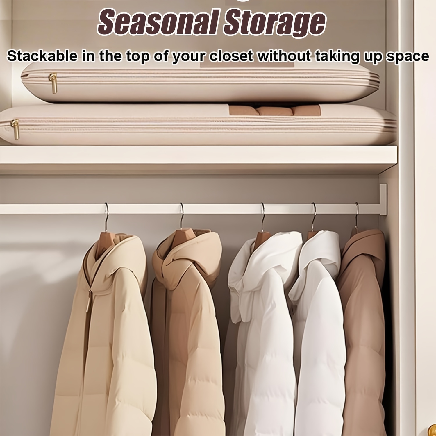 Бежевая компрессионная подвесн – обзор и цена Winter Clothing Storage