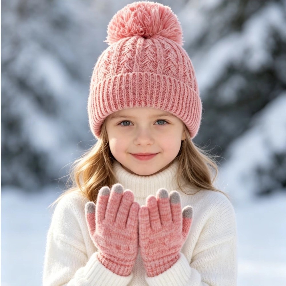 Комплект из 2 предметов: модны – обзор и цена Knit Glove Touch Screen